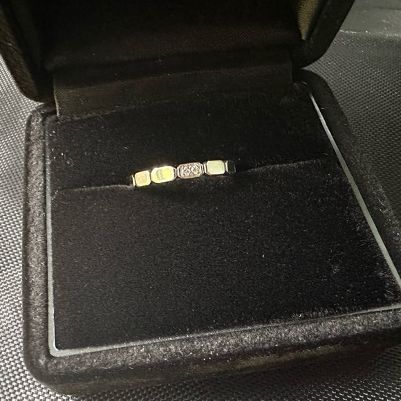 Chanel Premiere Promesse Wedding Band Link 2 Point Diamond 0.02ct PT950 US4.75 - Picture 10 of 11